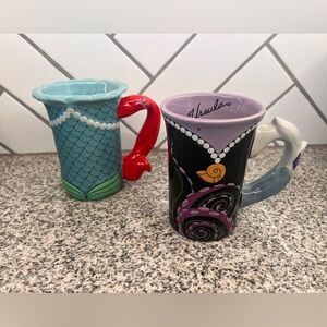 Disney Ariel and Ursula Colorful Mug Set